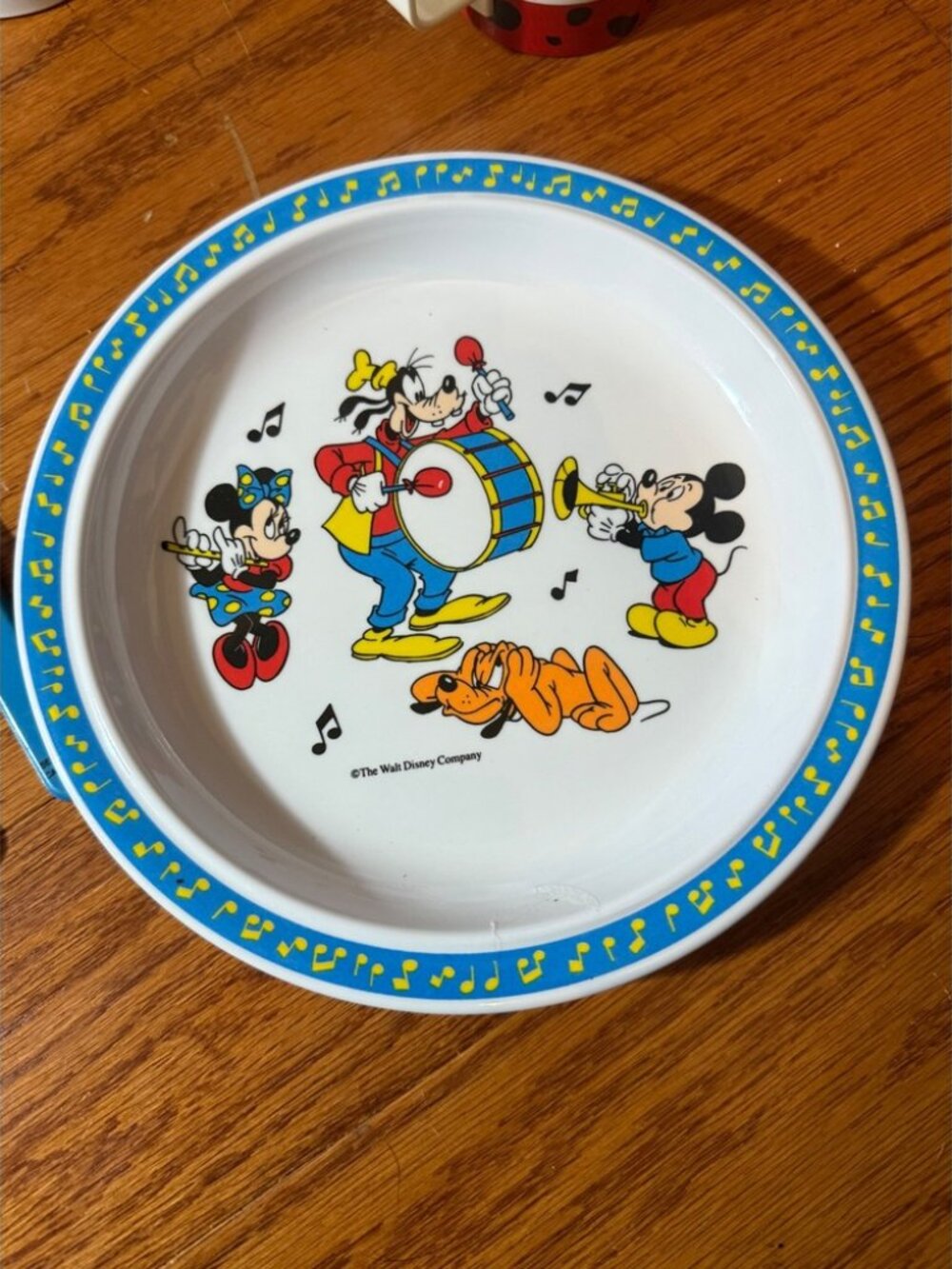 Vintage Disney Dishes Lot Including 101 Dalmatians & Band Leader Mickey
